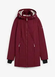 Softshell tecnico lungo con pile effetto peluche, bonprix