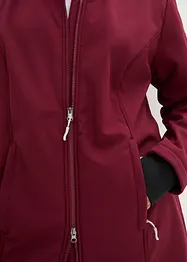 Softshell tecnico lungo con pile effetto peluche, bonprix