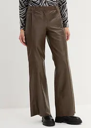 Pantaloni larghi in nappa d'agnello, bonprix