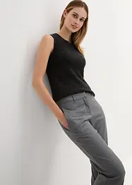 Pantaloni flared in misto lana, bonprix