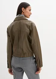 Bomber in nappa di agnello, bonprix