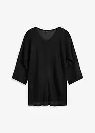 Maglione oversize con motivo traforato, bonprix