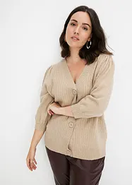 Cardigan con maniche a palloncino, bonprix