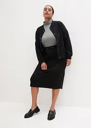 Bomber in felpa con automatici, bonprix