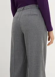 Pantaloni in misto lana con pinces, bonprix