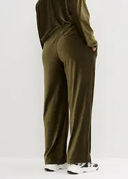 Pantaloni di velluto con cinta elastica, bonprix