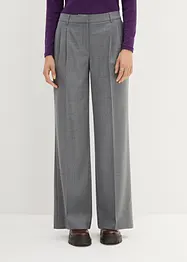 Pantaloni in misto lana con pinces, bonprix