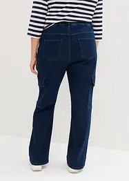 Jeans cargo a vita alta con cinta comoda, bonprix