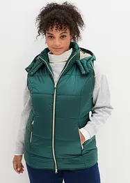 Gilet trapuntato con cappuccio rimovibile, bonprix