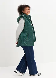 Gilet trapuntato con cappuccio rimovibile, bonprix