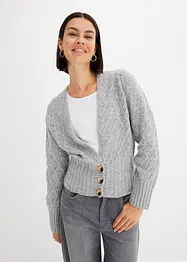 Cardigan con fondo e polsini larghi, bonprix