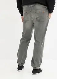 Jeans in felpa con elastico in vita regular fit, straight, bonprix