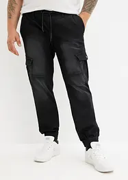 Jeans in felpa con tasche cargo regular fit, straight, bonprix