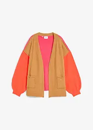 Cardigan oversize con color blocking, bonprix