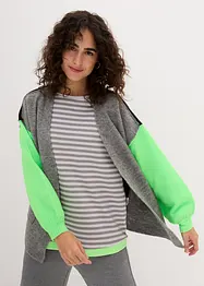 Cardigan oversize con color blocking, bonprix