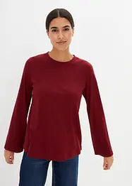 Maglia a maniche lunghe Essential, in cotone pesante, bonprix