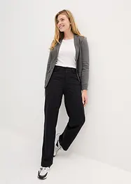 Pantaloni in twill Essential, a vita alta, bonprix