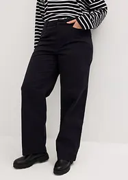 Pantaloni in twill Essential, a vita alta, bonprix