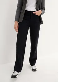 Pantaloni in twill Essential, a vita alta, bonprix