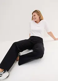 Pantaloni in twill Essential, a vita alta, bonprix