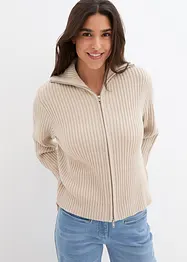 Cardigan con cerniera, bonprix