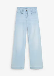 Jeans wide leg, a vita media, bonprix