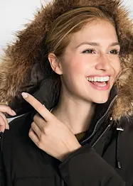Giacca trapuntata e foderata con cappuccio, bonprix