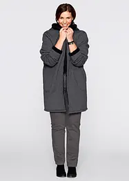Felpa con zip e  cappuccio in pile teddy, bonprix