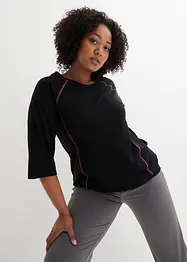 Maglia per sport oversize con maniche a 3/4, bonprix