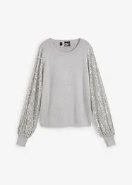 Maglione con maniche in paillettes, bonprix