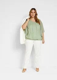Blusa in chiffon con canotta, bonprix