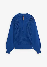 Maglione con motivo traforato, bonprix