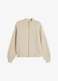Cardigan con motivo a trecce, bonprix