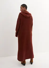 Maxi cardigan in filato peloso, bonprix