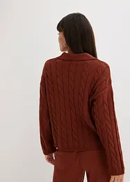 Maglione oversize in misto cachemire morbido, bonprix