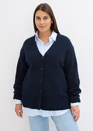 Cardigan oversize con spacchi laterali, bonprix