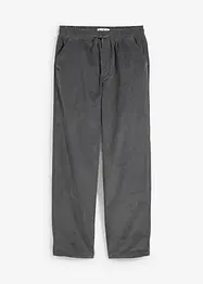 Pantaloni termici con elastico in vita in velluto a coste, loose fit, bonprix