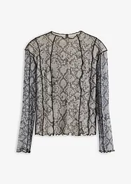 Maglia a maniche lunghe in mesh, bonprix