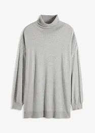 Maglione lungo a collo alto, bonprix