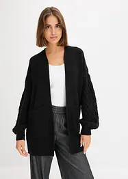 Cardigan con lavorazione a trecce, bonprix