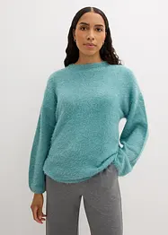 Maglione in filato piumato morbido, bonprix