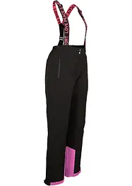 Pantaloni termici funzionali da neve impermeabili con bretelle staccabili, straight, bonprix