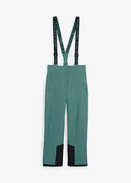 Pantaloni termici funzionali da neve impermeabili con bretelle staccabili, straight, bonprix