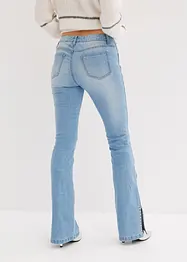 Jeans a zampa elasticizzati, a vita media, bonprix