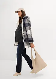 Giacca prémaman in lana con fodera teddy e inserto babywearing, bonprix