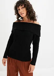 Maglione con spalle scoperte, bonprix