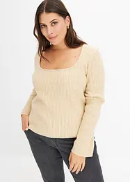 Maglione con scollo quadrato, bonprix