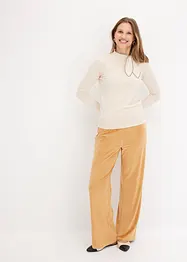 Pantaloni in jersey con effetto velluto a coste, bonprix