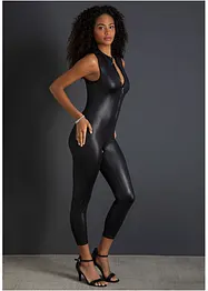 Catsuit ouvert in look bagnato, VENUS