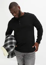 Maglia serafino con taglio comfort (pacco da 2), bonprix